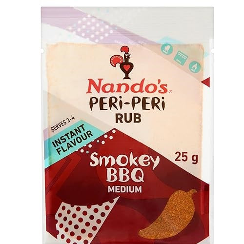 Nando's Smokey BBQ Rub 25g - Authentic Smoky Flavor for Grilling & Cooking