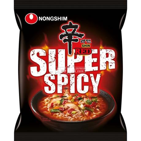 Nongshim Shin Red Super Spicy Instant Noodles 20 x 120g Korean Hot Soup