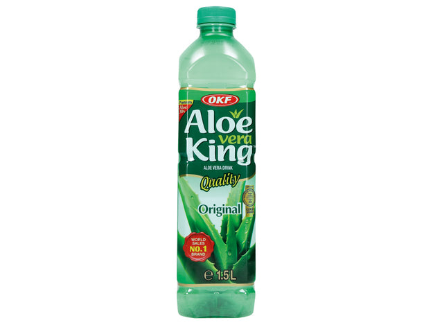 OKF Aloe Vera King 1500ml Refreshing Drink Natural Aloe Vera Pulp Hydrating