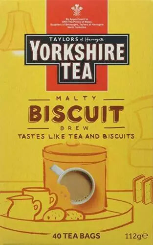 Taylors Biscuit Brew Tea Bags 40s | Sweet Biscuit Flavor | Tea Bags with No Sugar