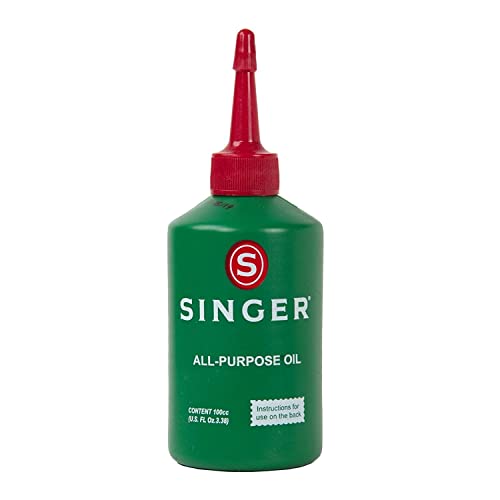 Singer All Purpose Sewing Machine Oil, 3.38 Fl Oz, Anti-Rust Lubricant for Smooth Operation