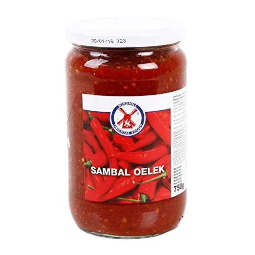 WINDMILL Sambal Oelek Authentic Indonesian Chili Paste 750g for Spicy Asian Cooking
