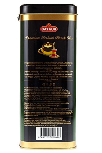 Caykur Altinbas Earl Grey Black Tea 400g Turkish Loose-Leaf Tea with Bergamot