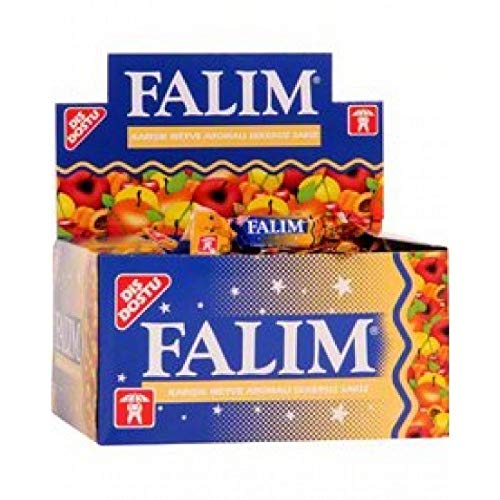 Falim Chewing Gum Mix Fruit Flavour Box Pack of 100 | Refreshing Chewing Gum