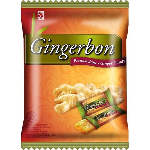 GINGERBON Ginger Candies 125g - Natural Ginger Sweets for Digestion & Refreshment