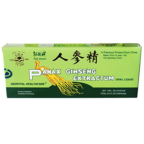 Pine Brand Panax Ginseng Extractum Oral Liquid 10 x 10ml - Boost Energy & Immunity