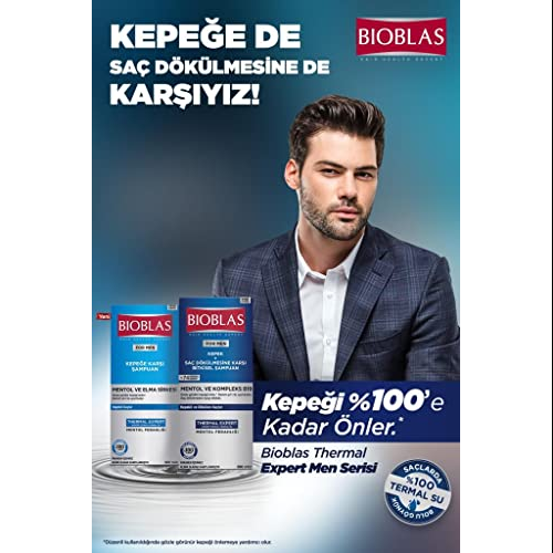 Bioblas Men Anti-Dandruff Shampoo Thermal Water & Menthol 360ml