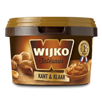Wijko Satay Peanut Sauce Ready-Made 500g Classic Dutch-Indonesian