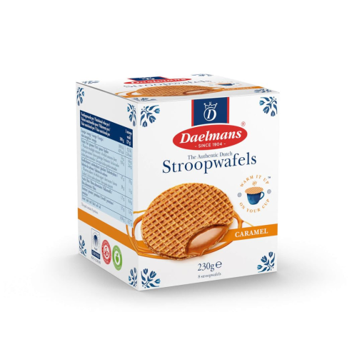Daelmans Stroopwafels Jumbo Caramel 230g Dutch Caramel Waffle Cookies