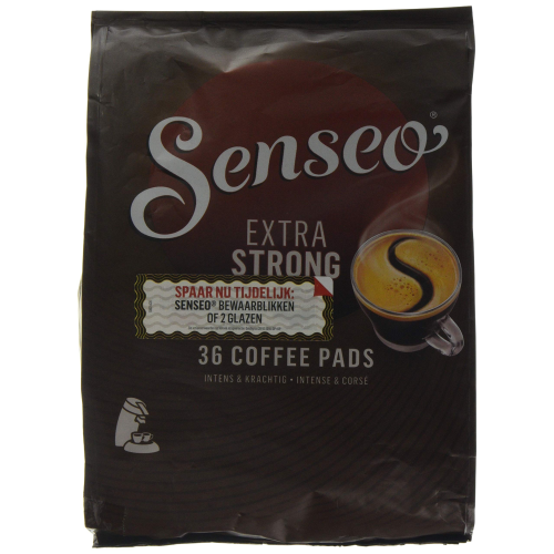 Senseo Extra Strong Coffee Pads 36-Pack Bold Full-Bodied for Senseo Machines
