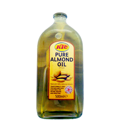 KTC Pure Almond Oil 500ml for Cooking, Skin & Hair Care