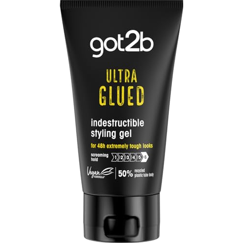 Schwarzkopf Got2b Ultra Glued Edge Control Styling Gel 150ml Strong Hold