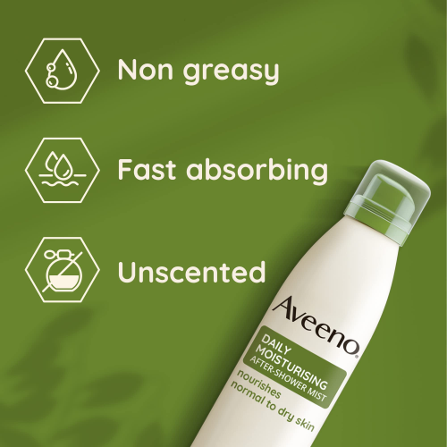 Aveeno After Shower Body Spray Moisturizer with Natural Oat Extract