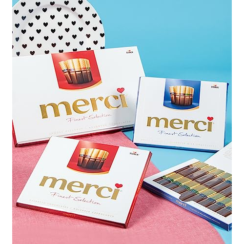 Merci Finest Selection Assorted Chocolate Gift Box 250g European Milk & Dark Chocolates