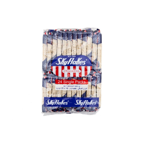 Sky Flakes Crackers 24x25g (600g) Light Crispy Snack Individual Packs