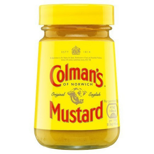Colman's Original English Mustard 100g - Bold Tangy Flavor for Sandwiches & More