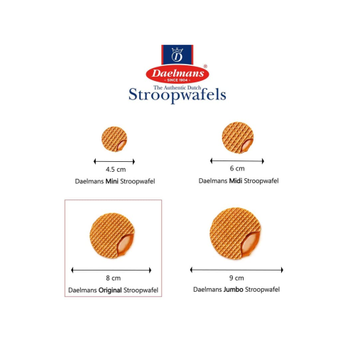 Daelmans Stroopwafels in Delft Blue Tin 230g 8-Pack Dutch Gift Tin