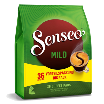 Senseo Mild Coffee Pads 36-Pack Smooth Light Roast for Senseo Machines