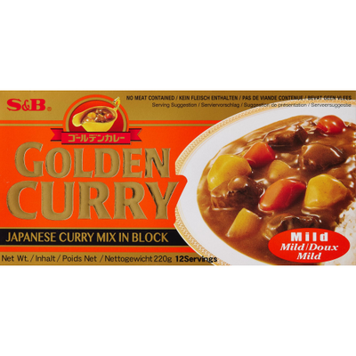 S&B Golden Curry Mild 220g Japanese Curry Mix Block