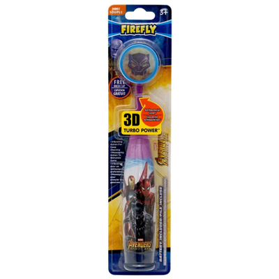 Firefly Spiderman Electric Toothbrush for Kids Ages 6+ Built-In Timer