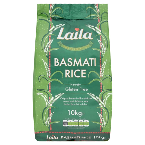 Laila Basmati Rice 10kg Long Grain Rice from Pakistan