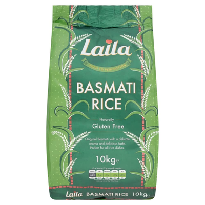 Laila Basmati Rice 10kg Long Grain Rice from Pakistan
