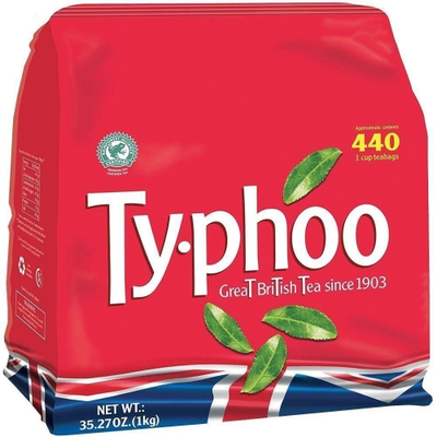 Typhoo Great British Tea 440 Tea Bags 1000g Full-Bodied Black Tea