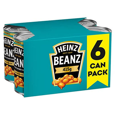 Heinz Beanz Baked Beans in Tomato Sauce 6x415ml Multipack