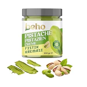 Beho Pistachio Cream Spread 200g Gaziantep Pistachios