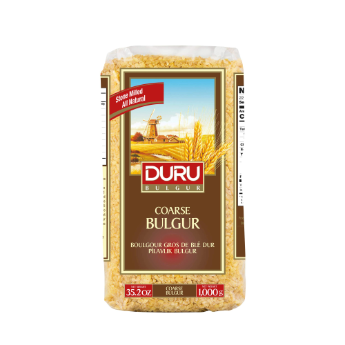 Duru Coarse Bulgur Wheat 1kg for Pilaf & Turkish Recipes