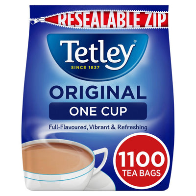 Tetley One Cup Tea Bags 1100 Pack Resealable