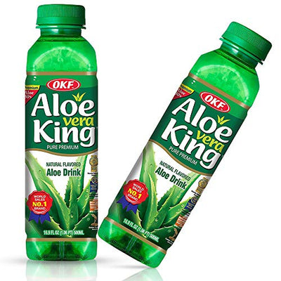 OKF Aloe Vera King Drink Original 500ml 12-Pack Korean Aloe Vera