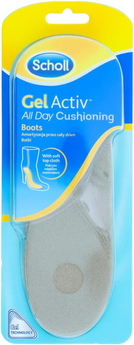 Scholl Gel Activ All Day Cushioning Boots Insoles for Long-Lasting Comfort and Support