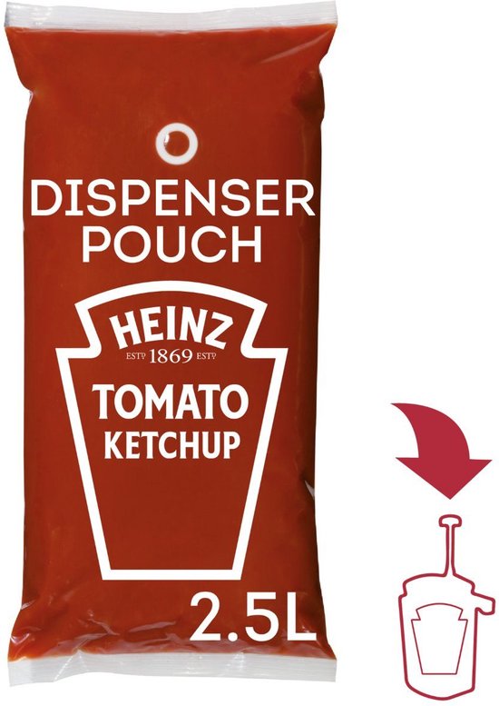 Heinz Tomato Ketchup Bag for Dispenser 2.5L