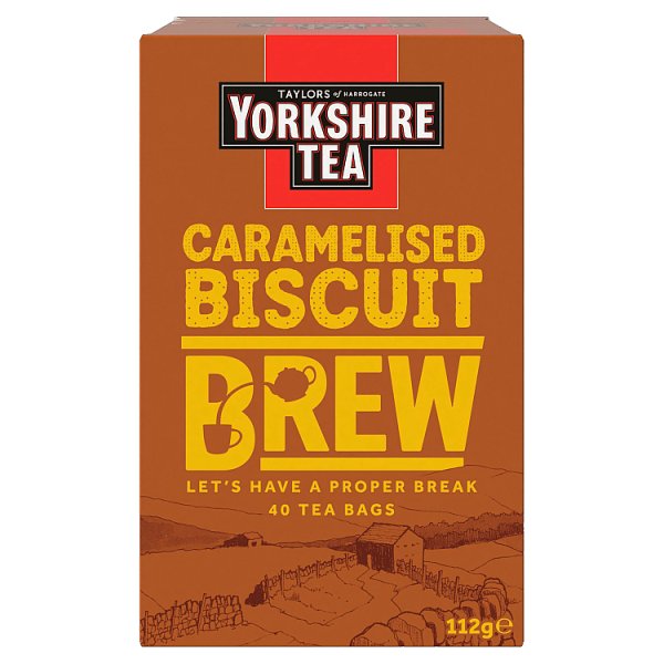 Taylors Yorkshire Tea Caramelised Biscuit Brew of 40 Tea Bags