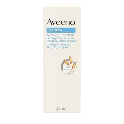 Aveeno Dermexa Daily Emollient Cream 200ml for Eczema-Prone Skin