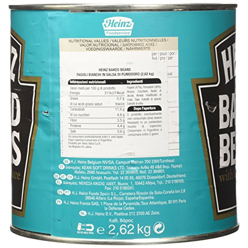 Heinz Baked Beans in Tomato Sauce 2.62kg Catering Can