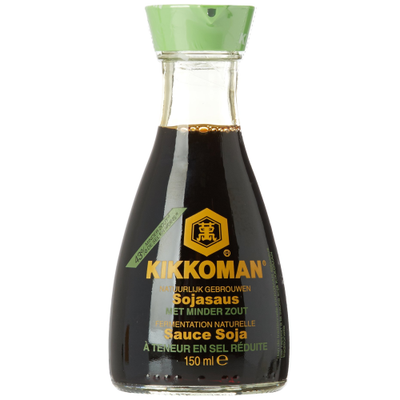 Kikkoman Less Salt Soy Sauce 150ml 43% Less Sodium
