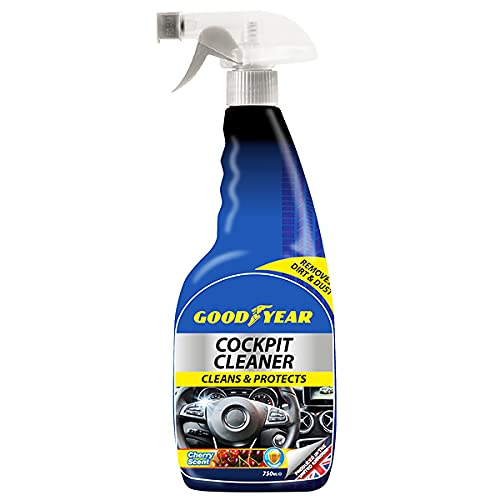Goodyear Car Cockpit Cleaner 750ml Spray Cherry Fragrance Dashboard and Interior