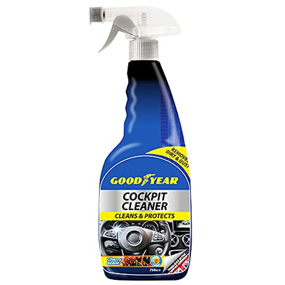 Goodyear Car Cockpit Cleaner 750ml Spray Cherry Fragrance Dashboard and Interior