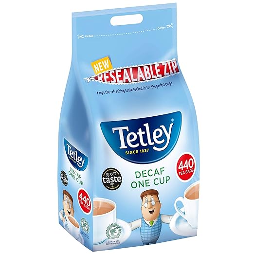 Tetley One Cup Decaffeinated Tea Bags Pack of 440