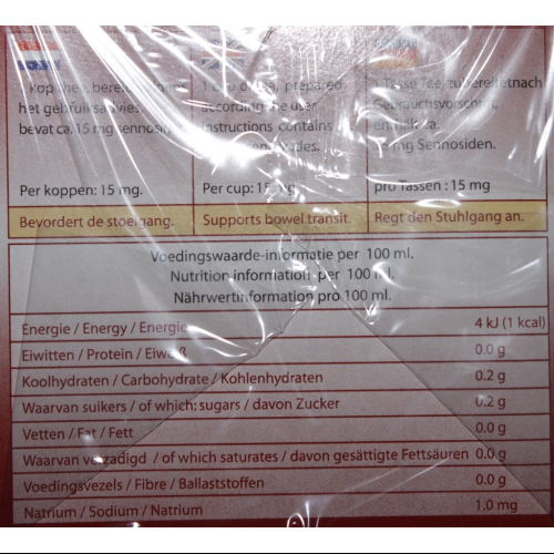 Fitne Senna Herbal Tea 20 Bags x 2g Red Bag Digestive Herbal Infusion
