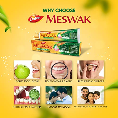 Dabur Miswak Herbal Toothpaste 158g Natural Oral Hygiene