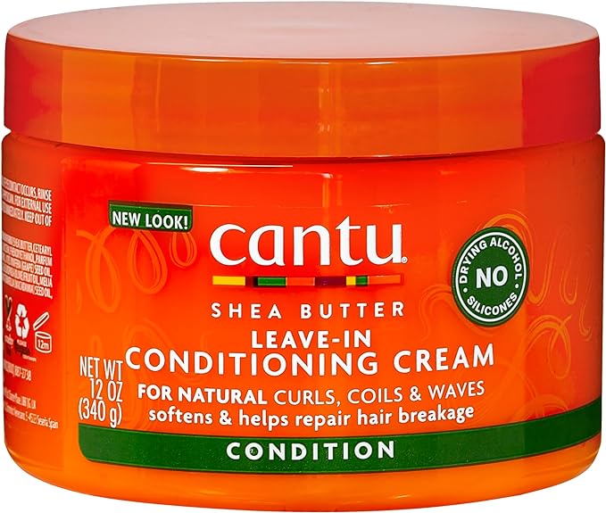 Cantu Shea Butter Leave-In Conditioning Cream 340g for Curly and Natural Hair