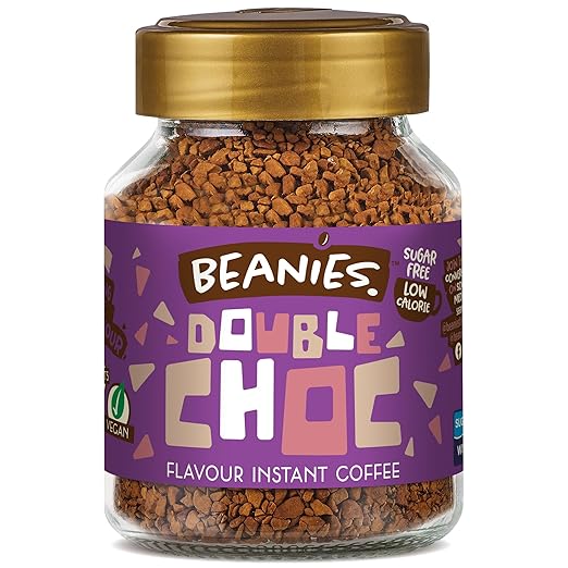 Beanies Flavoured instant coffee jars 50 g Double chocolate