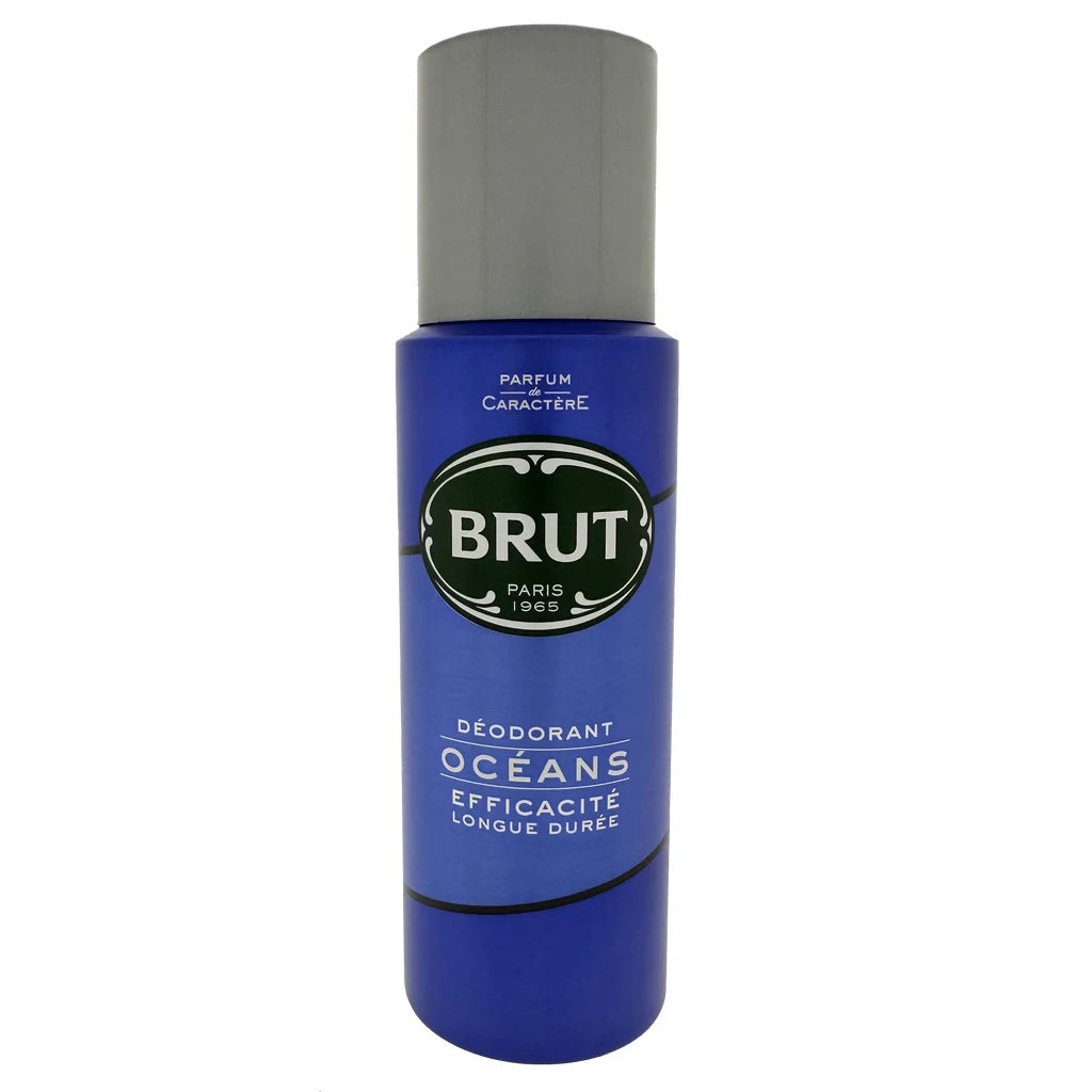 Brut Oceans Deodorant Body Spray 200ml Long-Lasting Masculine Fragrance
