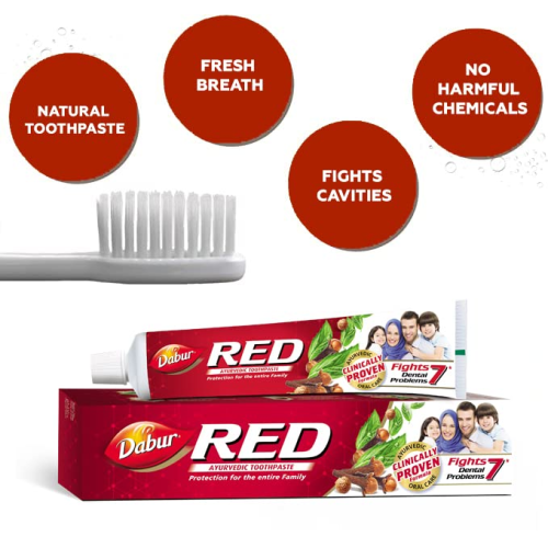 Dabur Red Ayurvedic Toothpaste with Clove Oil & Pudina 100g