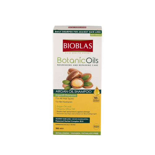 BIOBLAS Botanic Oils 360ml Hair Loss Argan Oil Shampoo