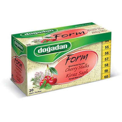 Doğadan Form Cherry Stem Herbal Tea 20 Bags Caffeine-Free