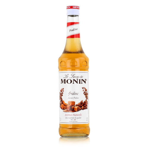 Monin Praline Syrup 700ml Roasted Nut Caramel Flavour for Coffee and Desserts